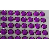 Self-adhesive crystals 4 mm violet - 0017 Emb